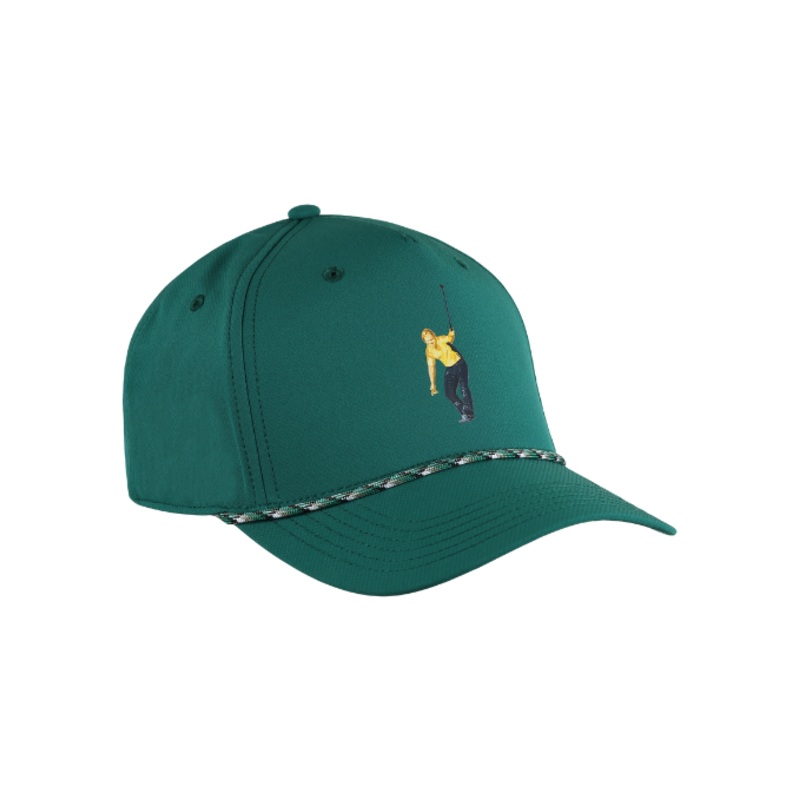 Jack Nicklaus Green Crouching Jack Aerosphere Tech Fabric Rope Hat