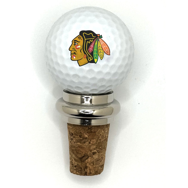 Team Golf CHI Blackhawks Cork Wine Stopper