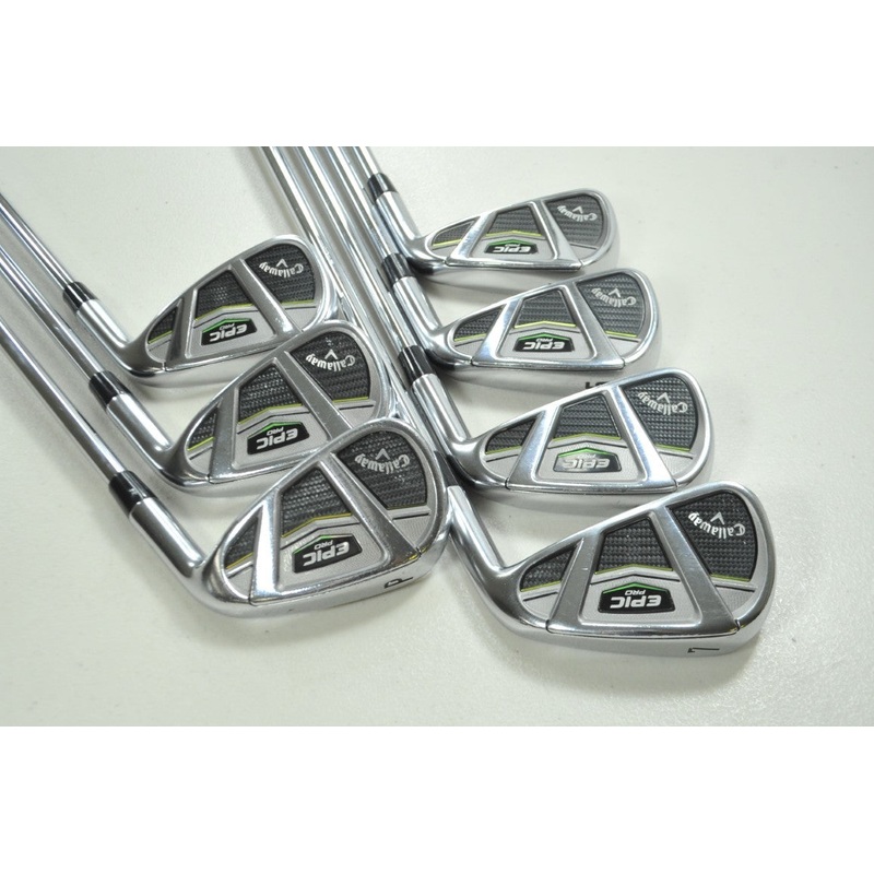 Callaway Epic Pro 4-PW Iron Set Stiff Flex Right Project X LZ 6.0 Steel # 199782