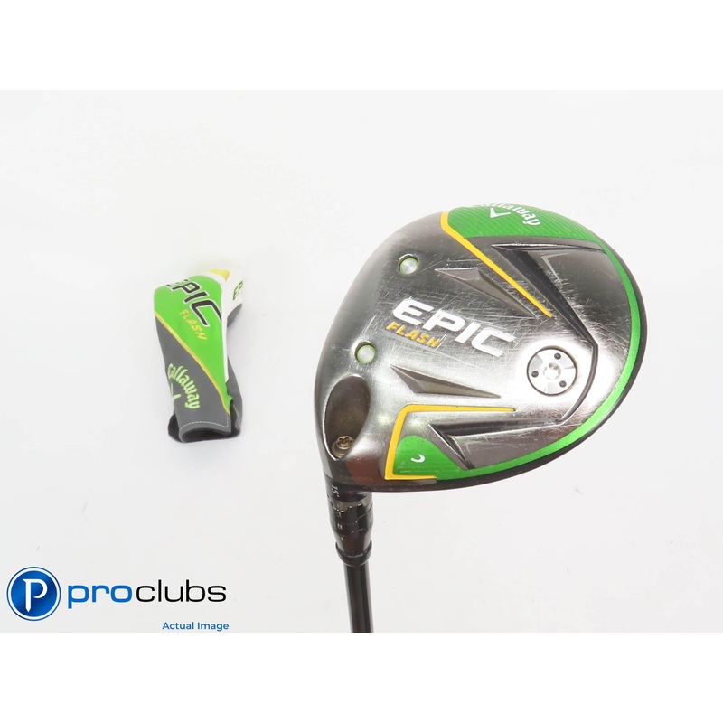 Left Handed Callaway Epic Flash 15* 3 Wood w/HC – Ventus TR 5-R Regular – 410371