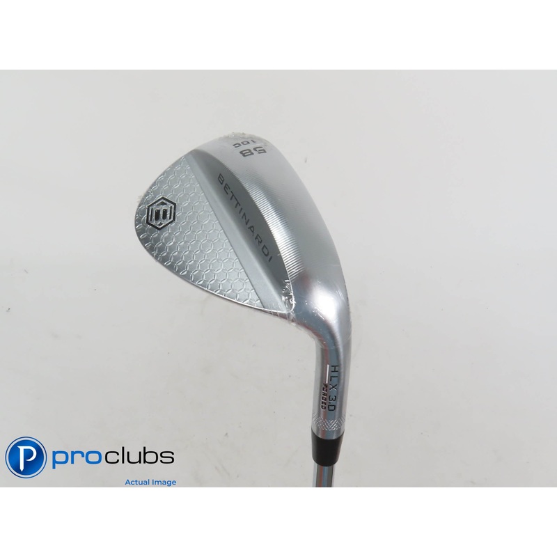 New! Bettinardi HLX 3.0 Chrome C-Grind 58*(10*) Wedge -KBS 610 Stiff+ – 401374