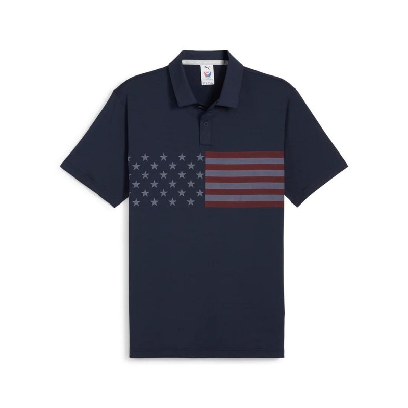Puma Men’s Volition Stars & Bars Golf Polo