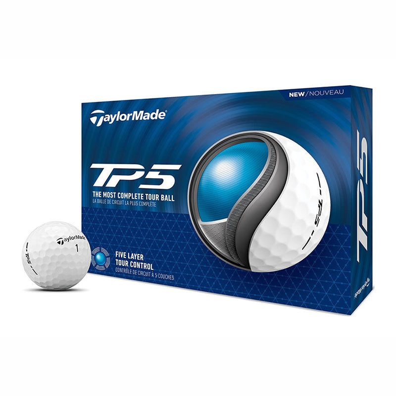 TaylorMade 2024 TP5 Golf Balls – White/Blue