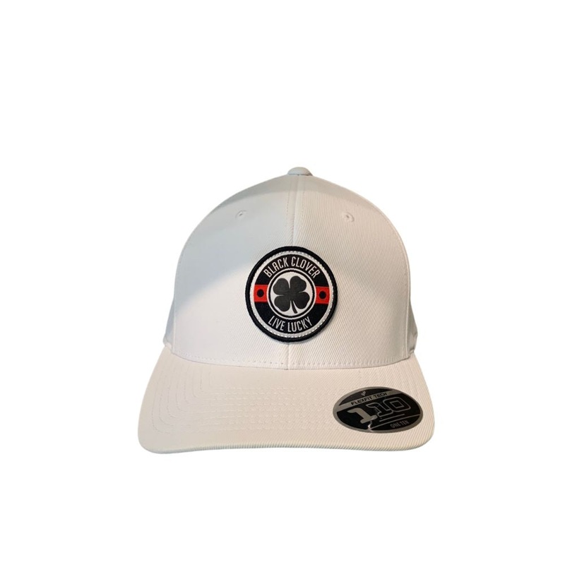 Black Clover High Roller 3 Snapback Hat Woven Patch – Black/White