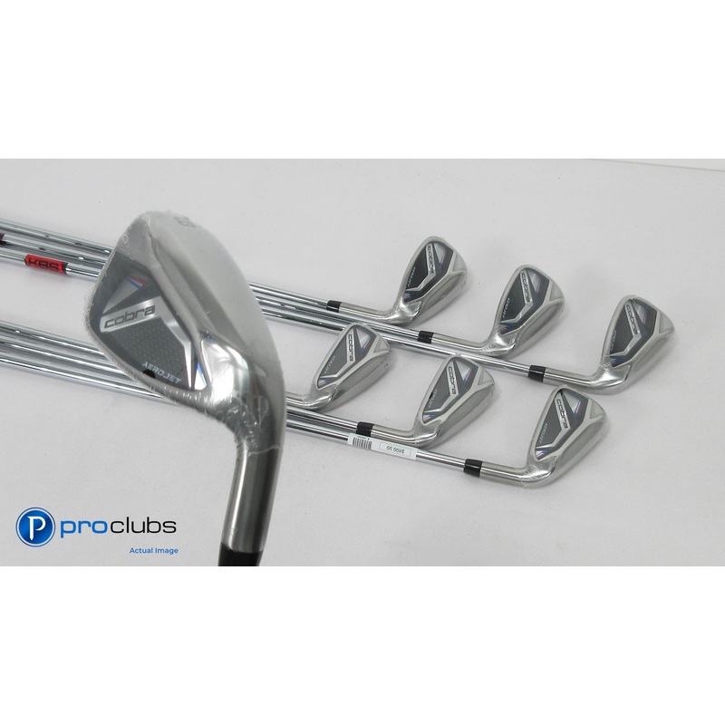NEW! Cobra AeroJet 5-PW,GW IRON SET – KBS $-Taper Lite Regular Steel – 388381