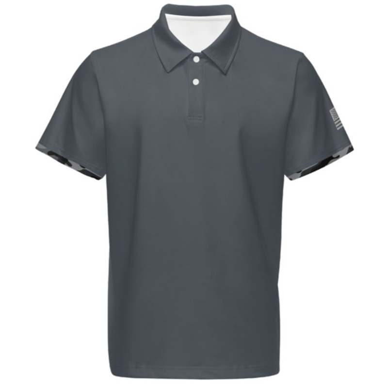 Black Square Golf Armory Men’s Classic Fit Stretch Polo Shirt