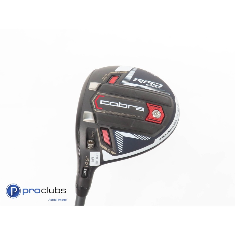 Left Handed Cobra RAD Speed 14.5* 3 Wood Peacoat- HZRDUS Smoke 60 Regular 375930