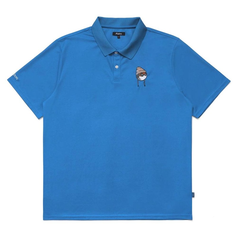 Malbon Glacier Buckets Performance Pique Golf Polo Royal – FW24 Men