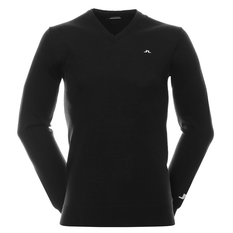 J.Lindeberg Lymann Knitted Golf Sweater Black – 23 Men