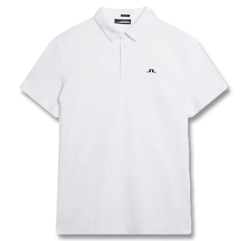 J.Lindeberg Peat Regular Fit Golf Polo White – SS24 Men