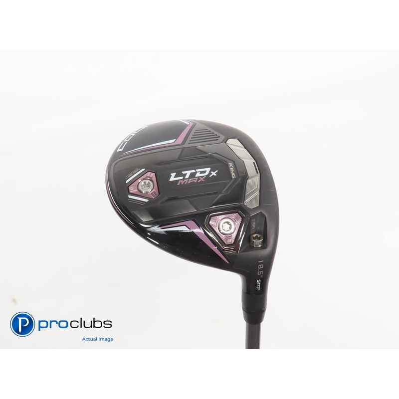 Ladies Cobra KING LTDx MAX 18.5* 3 WOOD Blk/Pink- Riptide 40g Ladies Flex 379209