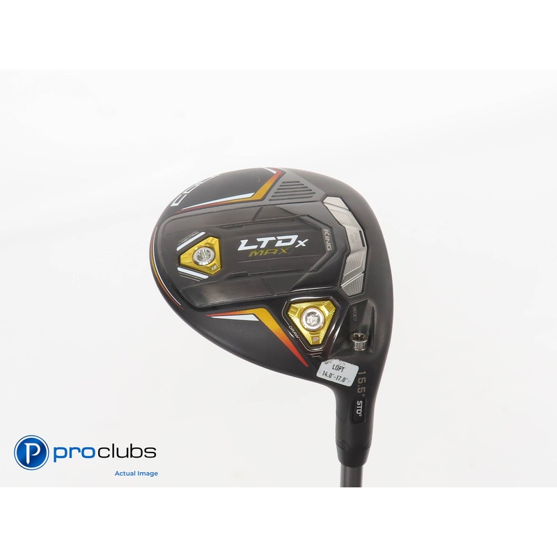 Nice Cobra KING LTDx MAX 15.5* 3 WOOD Blk/Gld -Riptide CB 40g Senior Flex 379164
