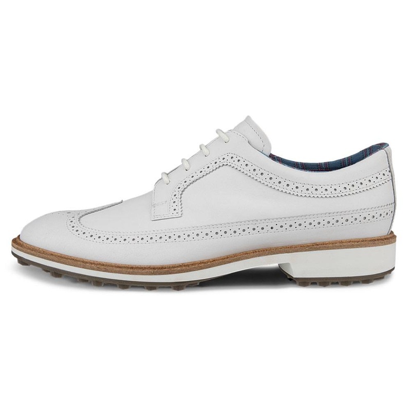 ECCO Classic Hybrid – Kiltie Version Spikeless Golf Shoes White – FW24 Men