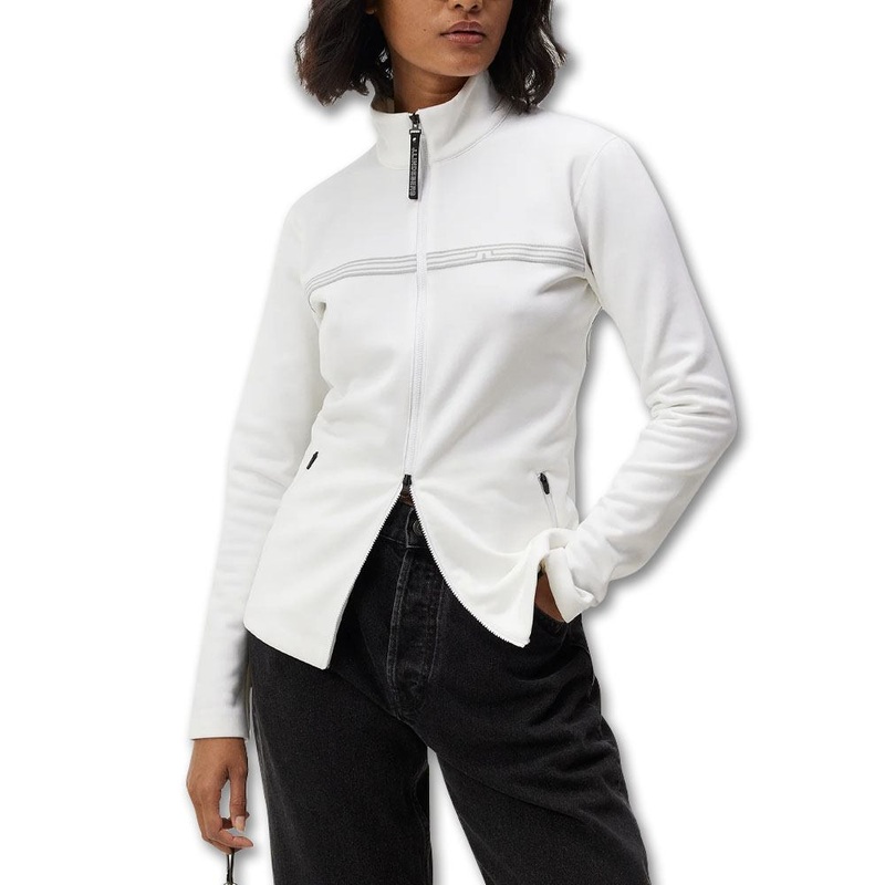 J.Lindeberg Promenade Mid Layer Golf Pullover White – FW23 Women