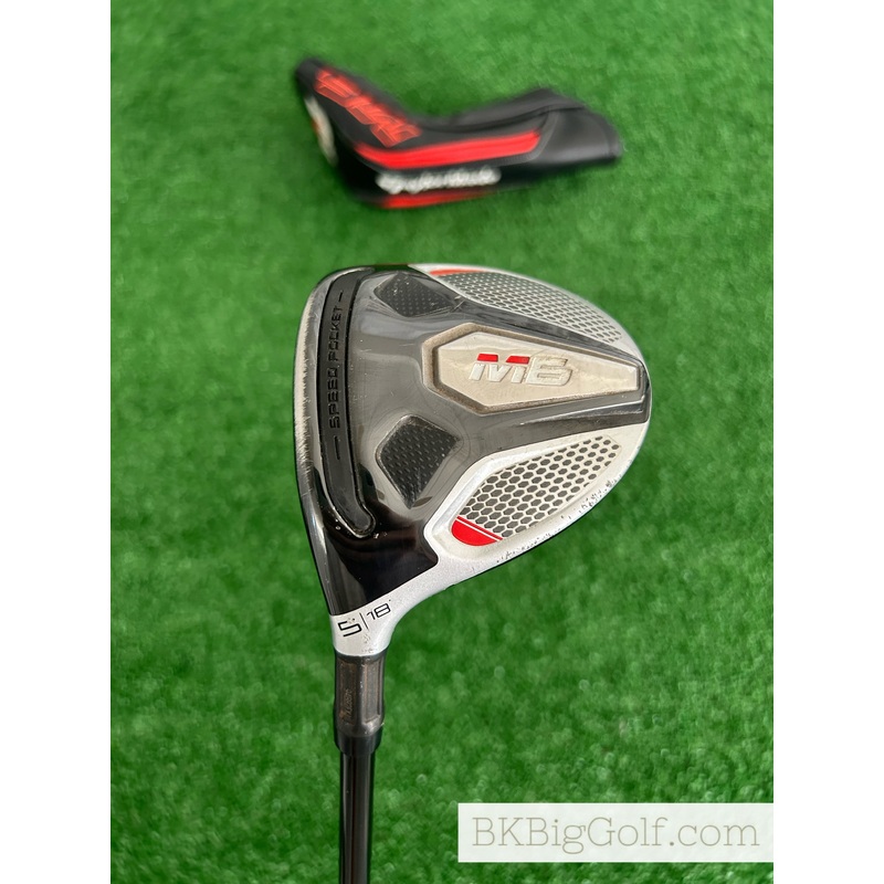 LH Taylormade M6 18 Degree 5 Wood w Headcover / Regular