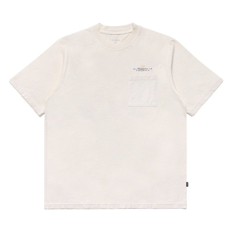 Malbon Trophy Pocket Golf T-Shirt Ivory – FW24 Men
