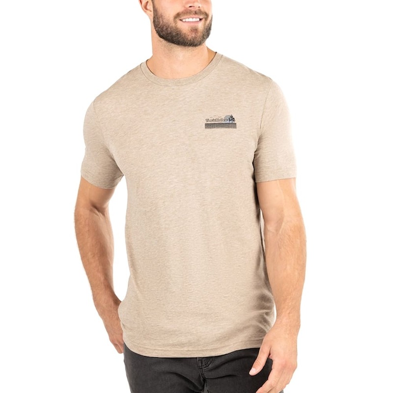 TravisMathew Fish Not Found Golf T-Shirt Heather Portabella – FW22 Men