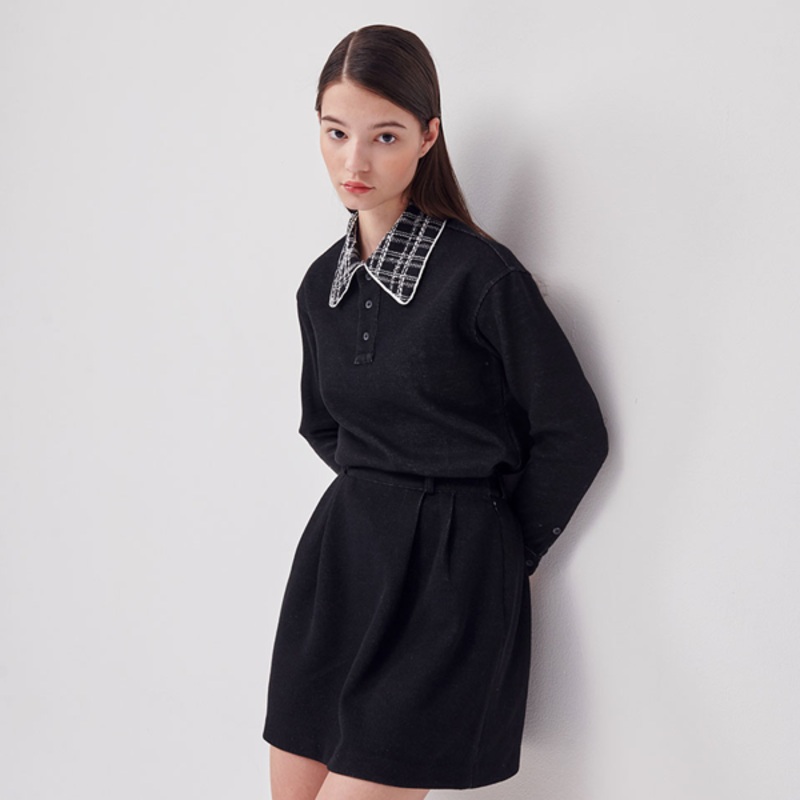 Cellty Haze Wool Collar Knit