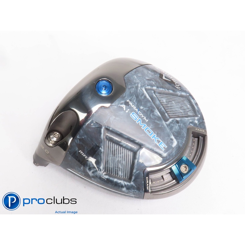 Left Handed Callaway Paradym Ai Smoke MAX 9* Driver – Head Only – L/H – 428366