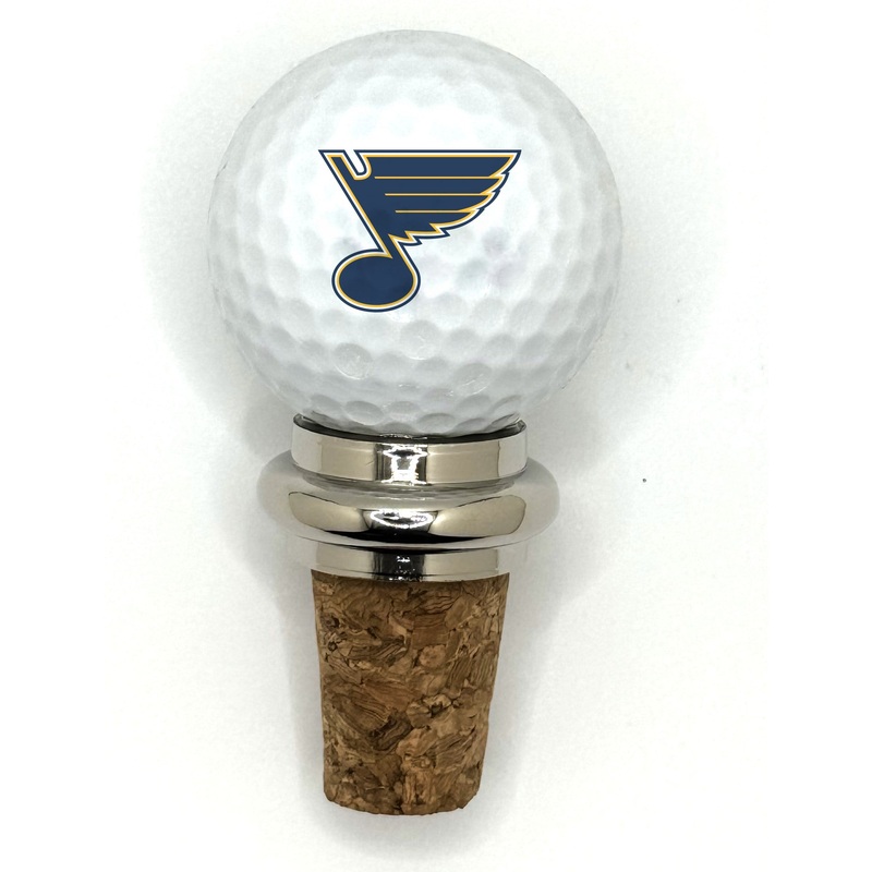 Team Golf STL Blues Cork Wine Stopper