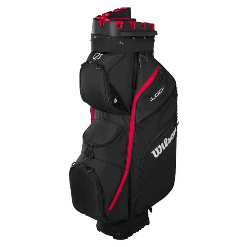 Wilson I-LOCK 4 Golf Cart – Black/Red/White