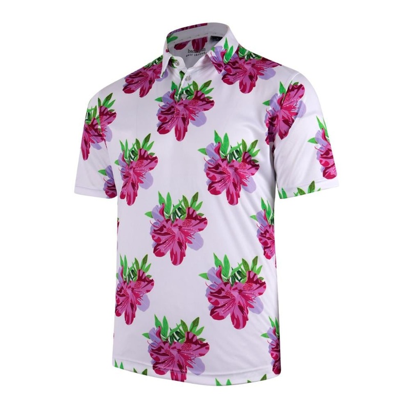 Backspin Men’s Azalea Print Polo 24