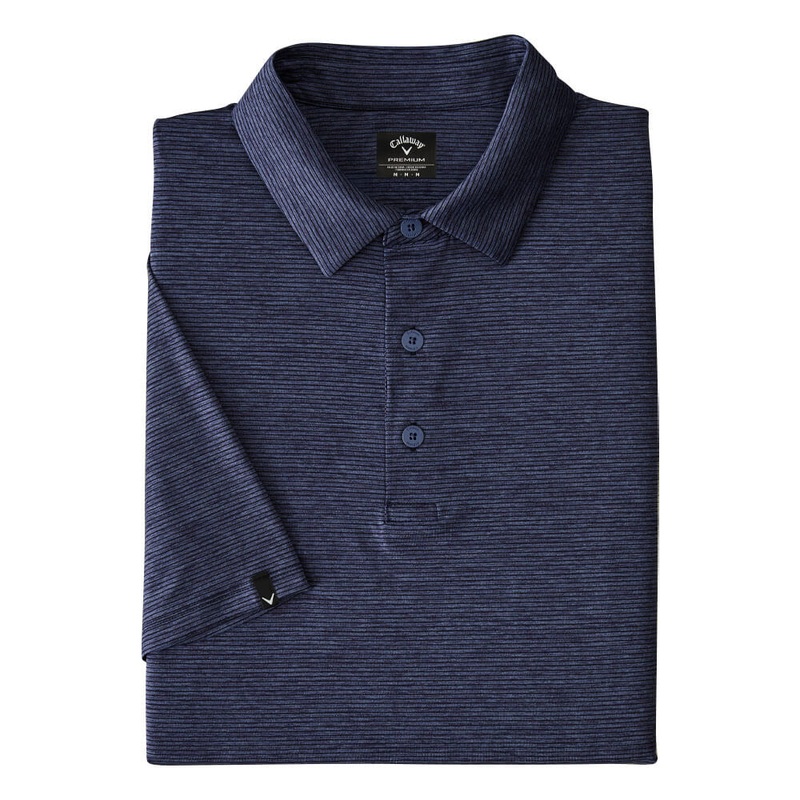 Callaway Premium Fineline Soft Touch Golf Polo Peacoat Heather – SS25 Men