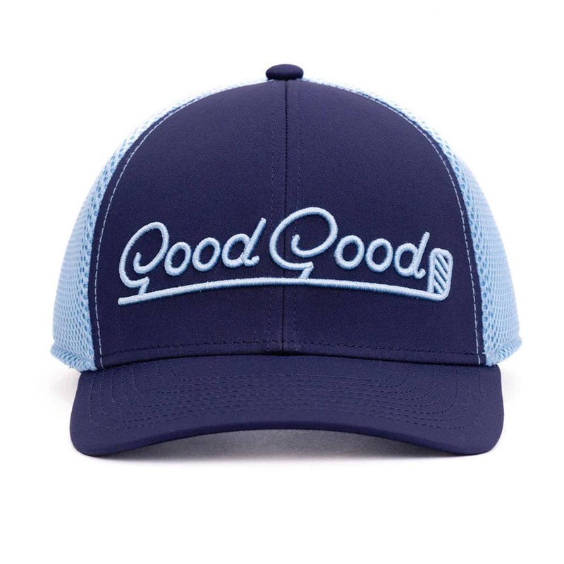 GoodGood Golf Ideal Trucker Golf Cap Navy/Sky Blue – 24 Men