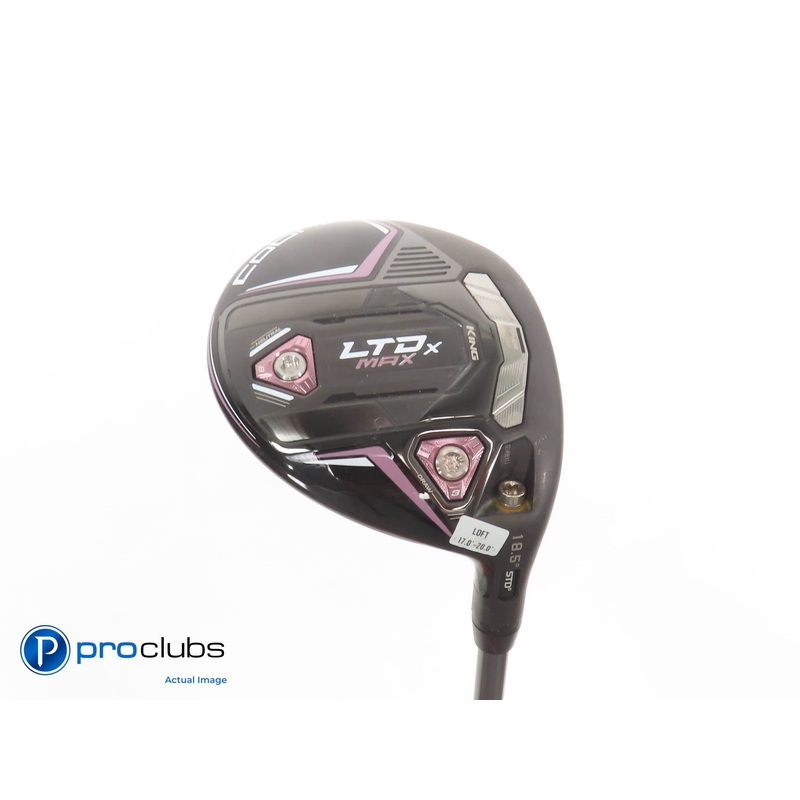 Ladies Cobra KING LTDx MAX 18.5* 3 WOOD Blk/Pink- Riptide 40g Ladies Flex 379016