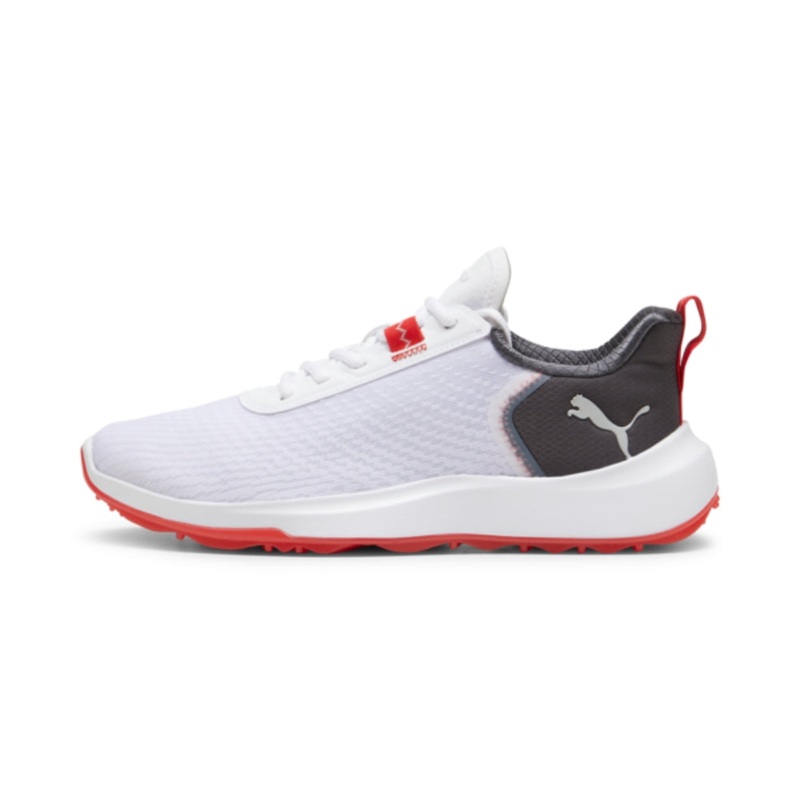 Puma Men’s FUSION CRUSH SPORT Spikeless Golf Shoes – Puma White/Dark Coal