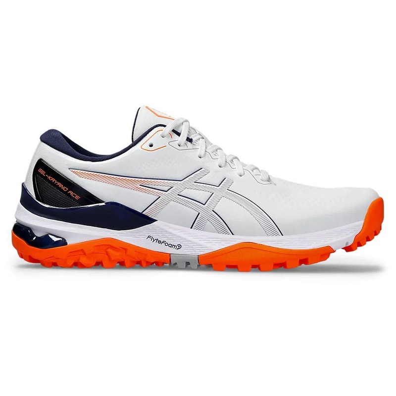 ASICS Gel-Kayano Ace 2 Spikeless Golf Shoes White/Shocking Orange – 24 Men