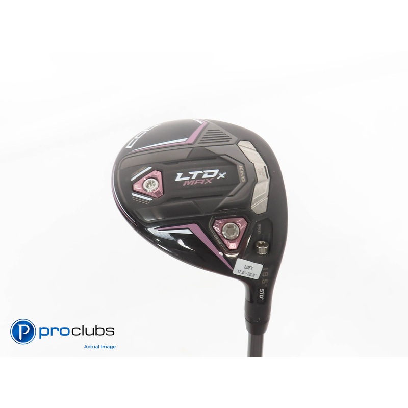 Ladies Cobra KING LTDx MAX 18.5* 3 WOOD Blk/Pink- Riptide 40g Ladies Flex 379314