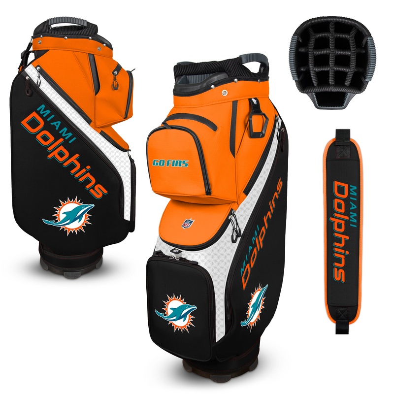 NFL Team Effort Clubhouse Cooler Miami Dolphins Cart Bag