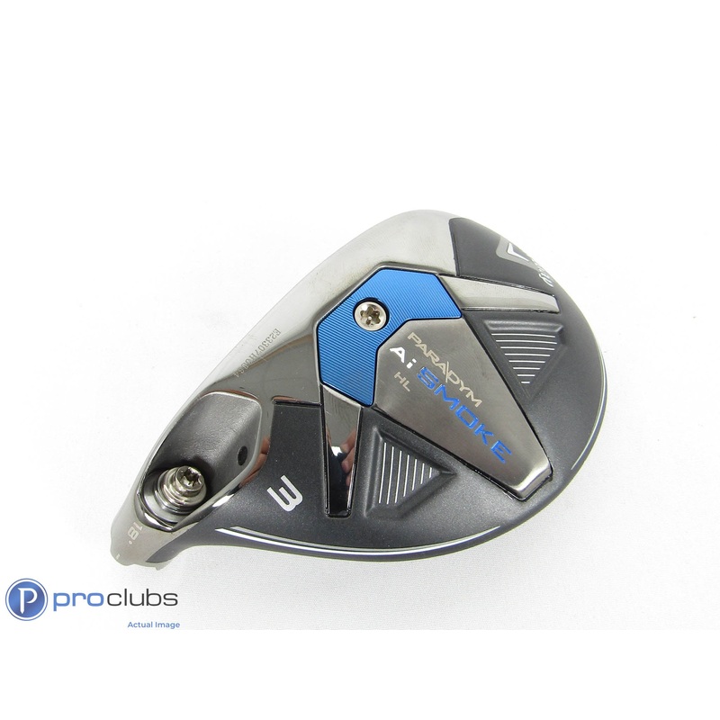 Left Handed! Callaway Ai Smoke HL 18* 3 Hybrid – Head Only – 425774