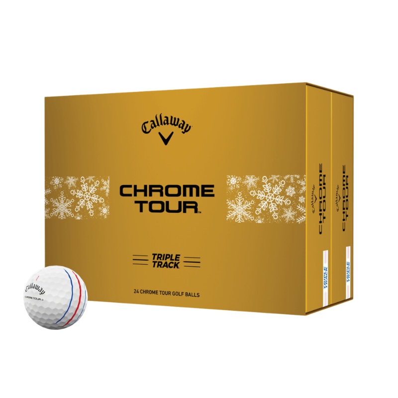 Callaway Chrome Tour Triple Track 24 White Golf Balls  – 2 Dozen Pack
