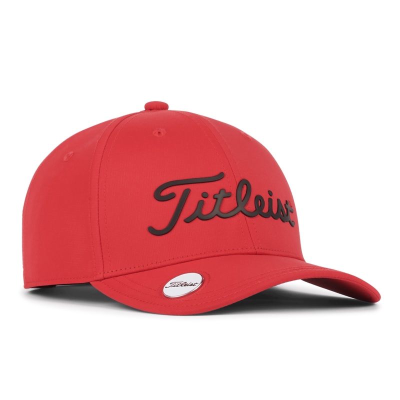 Junior Players Performance Ball Marker Cap – Red/Black