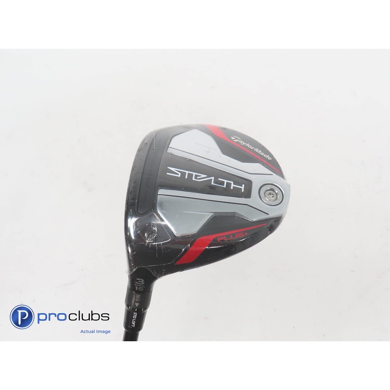 New! Left Handed TaylorMade Stealth Plus+ Titanium 15* 3 Wood – Regular – 359318