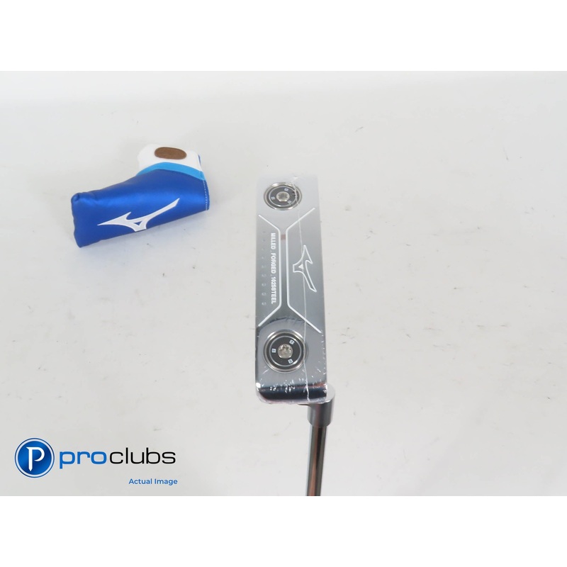 New! Mizuno M-Craft II Chrome 35″ Putter w/Cover – 421827