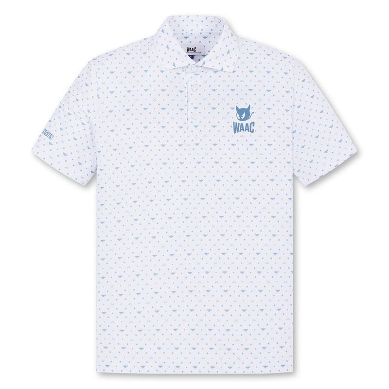 WAAC Flying WAACKY Dot Golf Polo White – FW24 Men