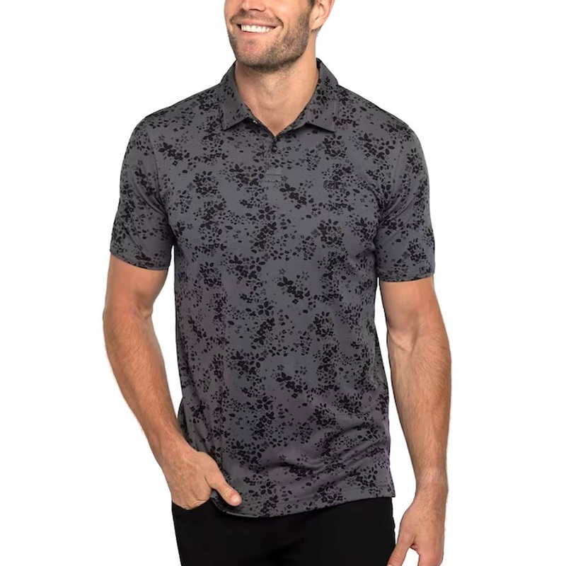 TravisMathew A Little Spice Golf Polo Heather Forged Iron – 23 Men