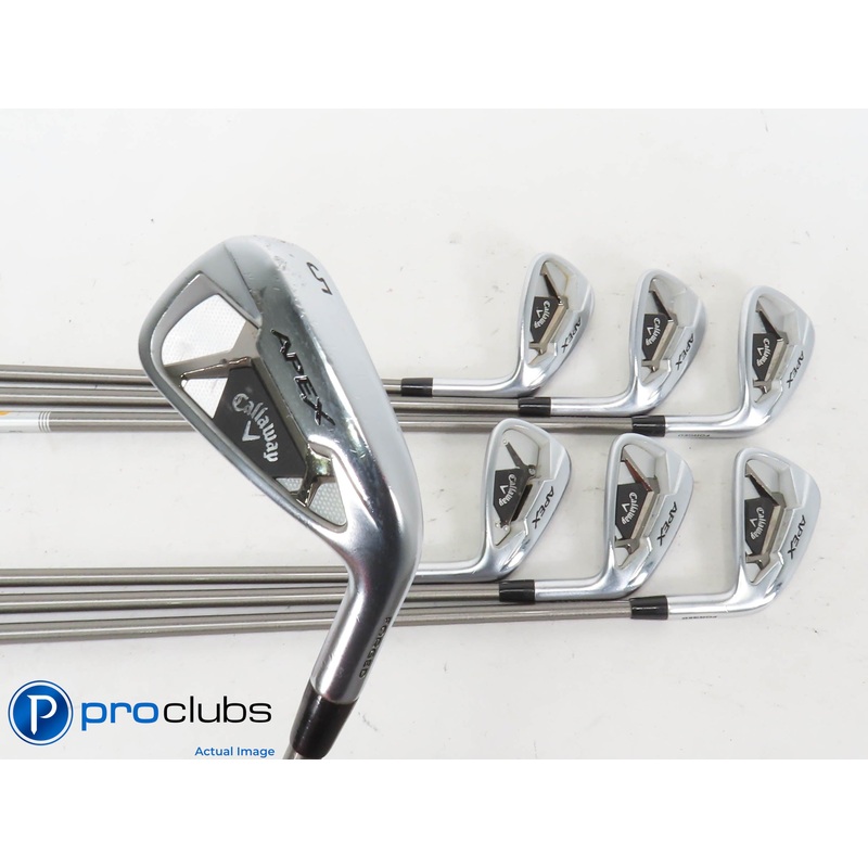 Nice Callaway ’21 APEX 5-PW,AW IRON SET Steelfiber 80 Stiff Flex Graphite 420913