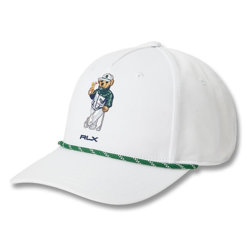 Ralph Lauren Polyester Cocktail Bear Golf Cap White – SP25 Men