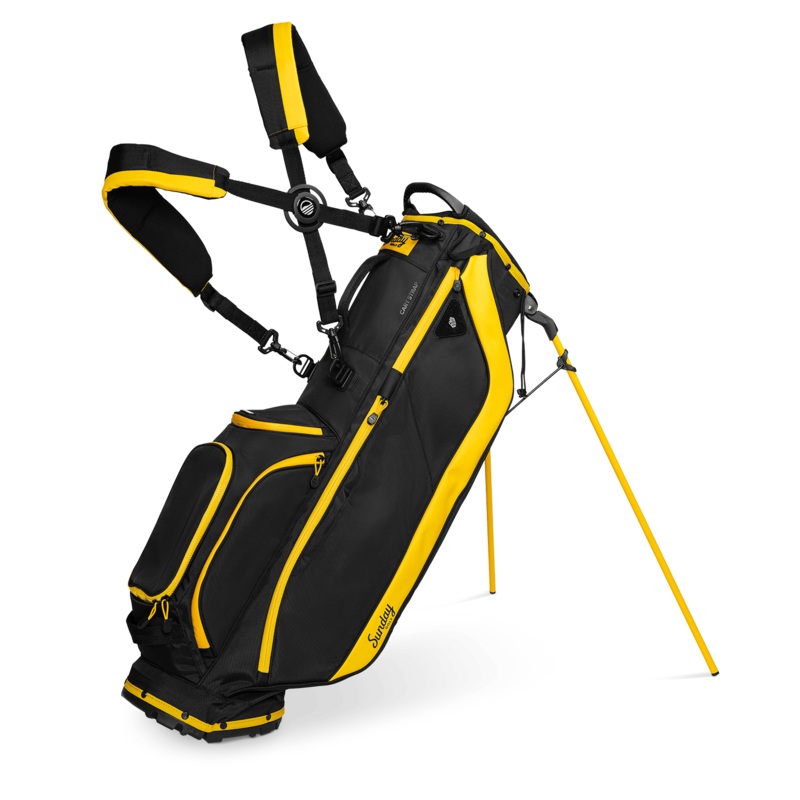 Sunday Golf Ryder | Black & Yellow Full Size Stand Bag
