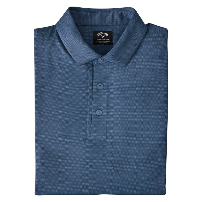 Callaway Premium Jacquard Golf Polo Galaxy Blue – SS25 Men