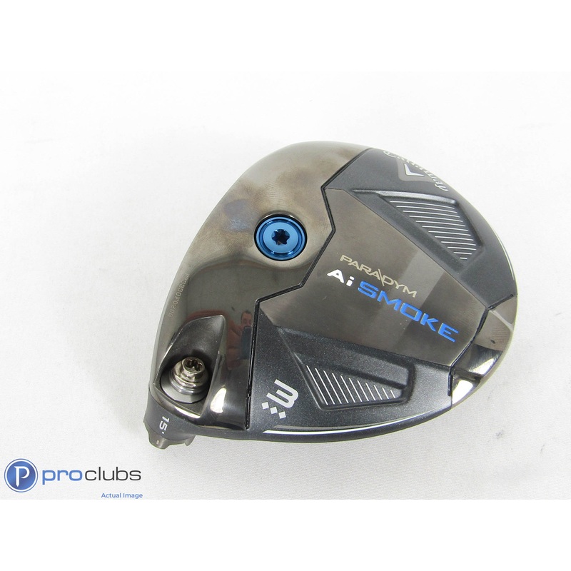 Left Handed! Callaway Ai Smoke Triple Diamond 15* 3 Wood – Head Only – 441856