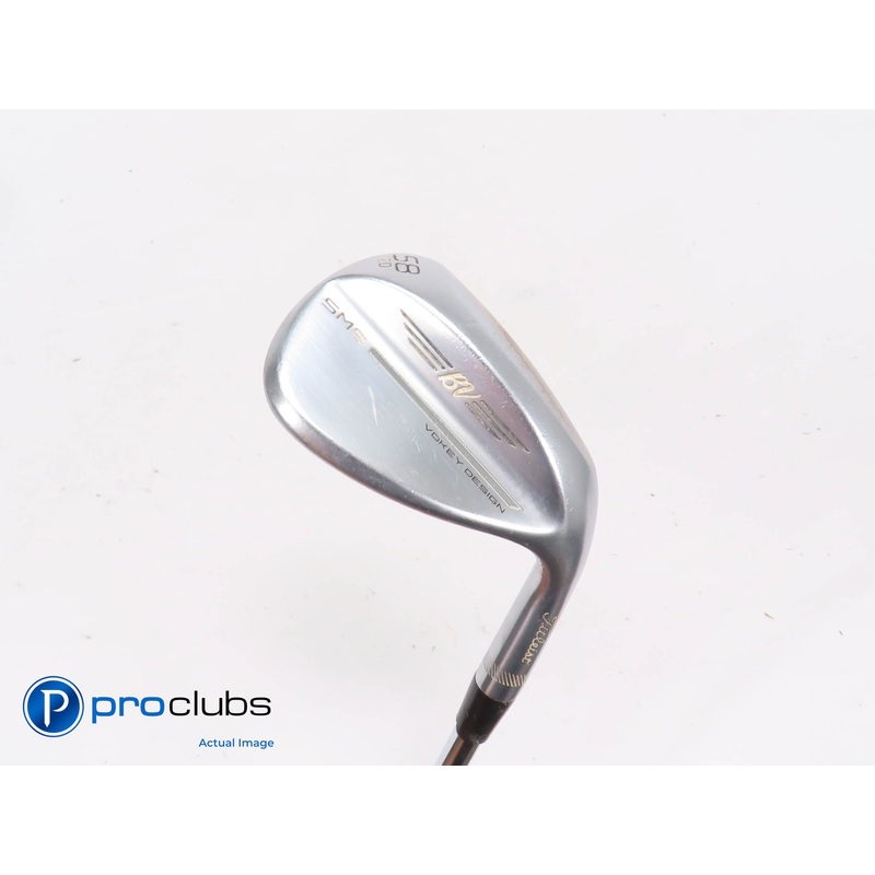 Titleist Vokey SM9 Chrome 58*(12*) Wedge D-Grind – Vokey Wedge Flex #439667