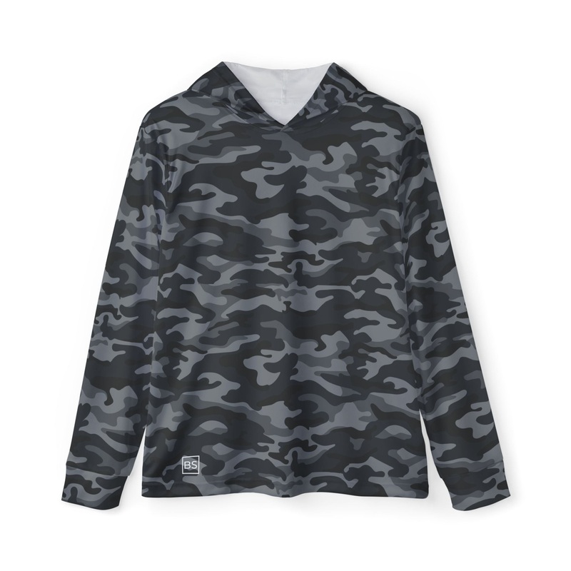 Black Square Black Camo Sports Warmup Hoodie