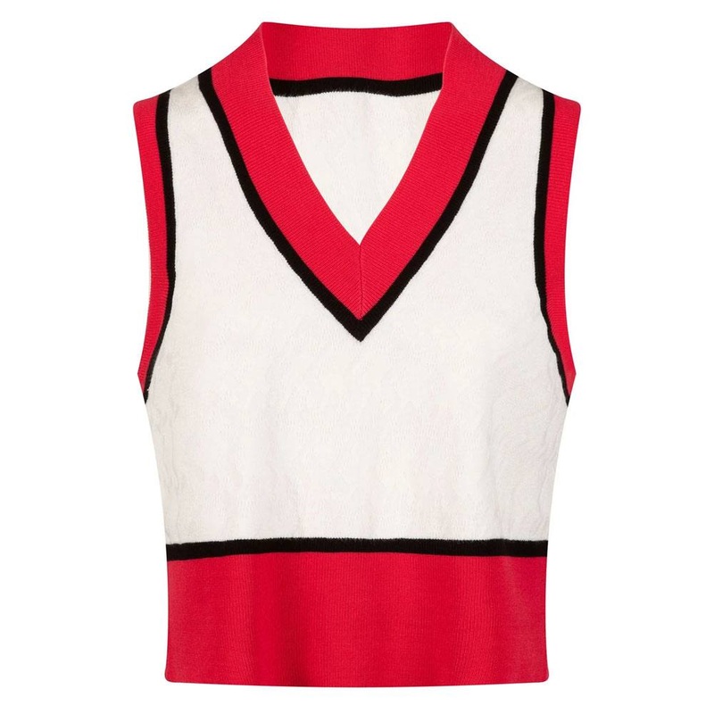 J.Lindeberg Barbados Knitted Golf Vest Rose Red – FW23 Women