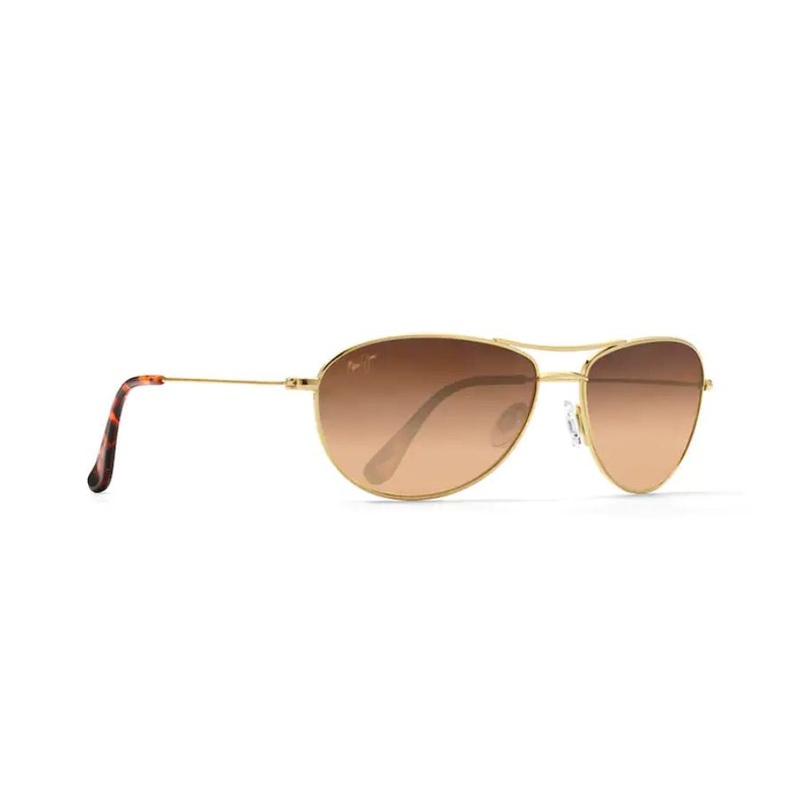 Maui Jim Baby Beach Polarized Sunglasses Gold Frame HCL Bronze Lens