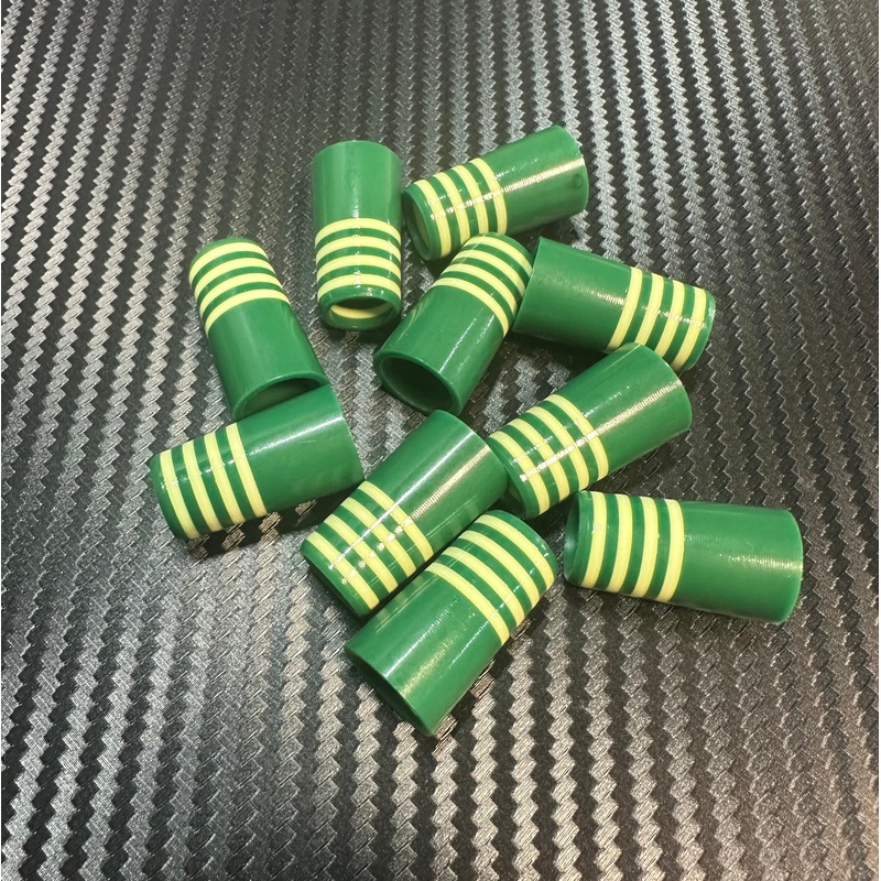 Custom Iron Ferrules 10 Pack – Green/Yellow